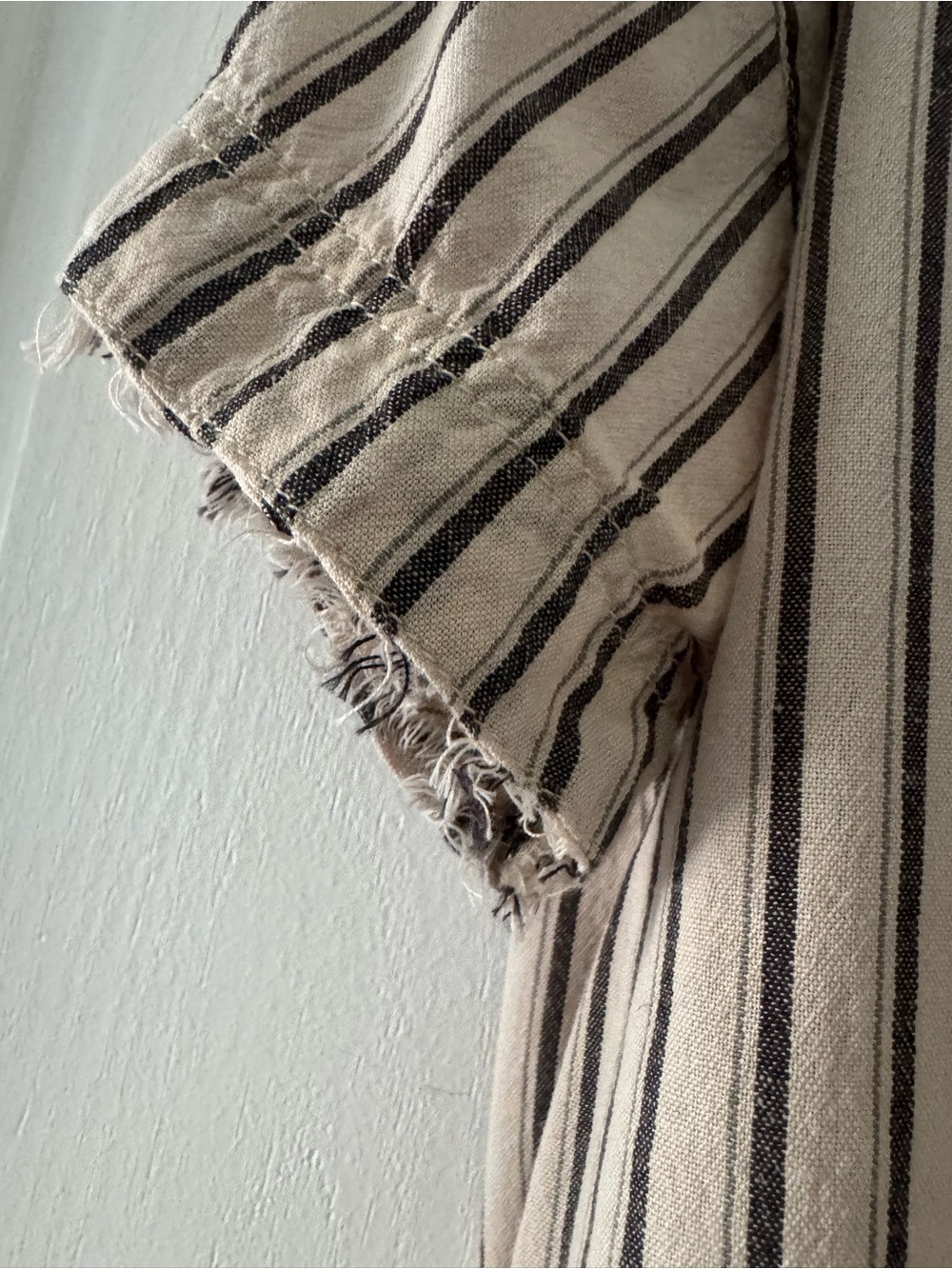 We the Free Christopher
Blouse Tan Black Stripes Buttondown Short Sleeve  SZ M - Picture 11 of 11